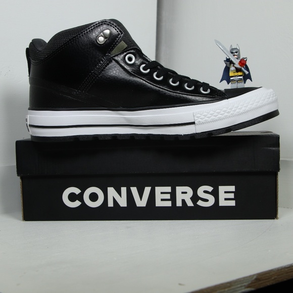 Converse Other - Converse Black Leather All Star Insulation Boots